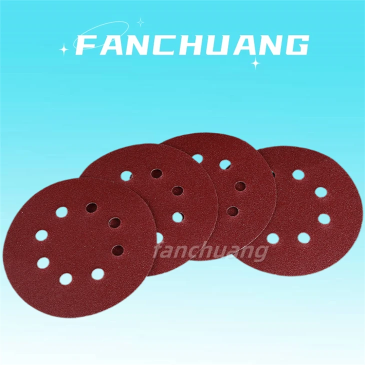 Hook And Loop Abrasive Sanding Disc For Polishing Wood,8 Holes