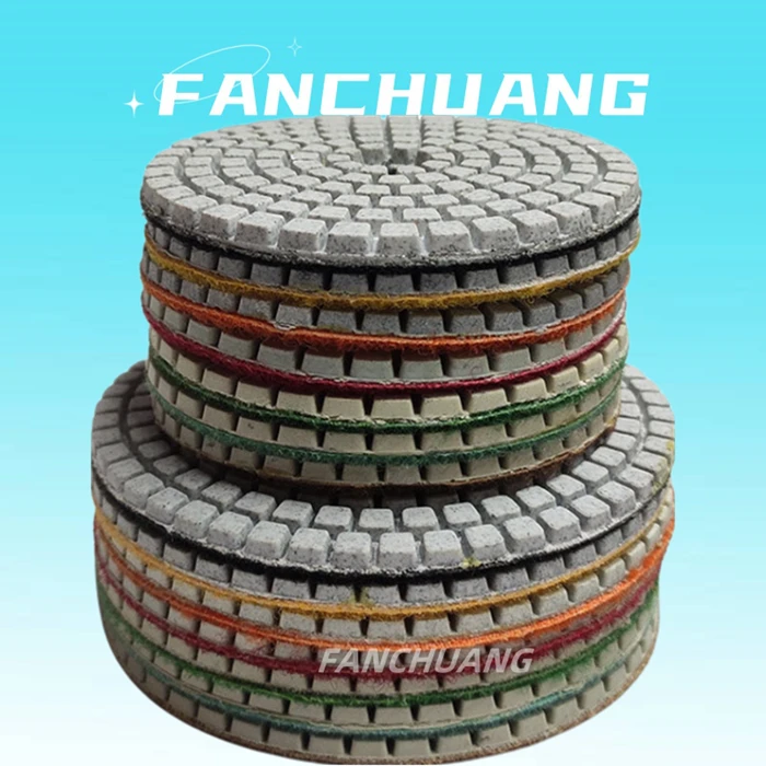 Wet Flexible Diamond Resin Polishing Pads For Granite