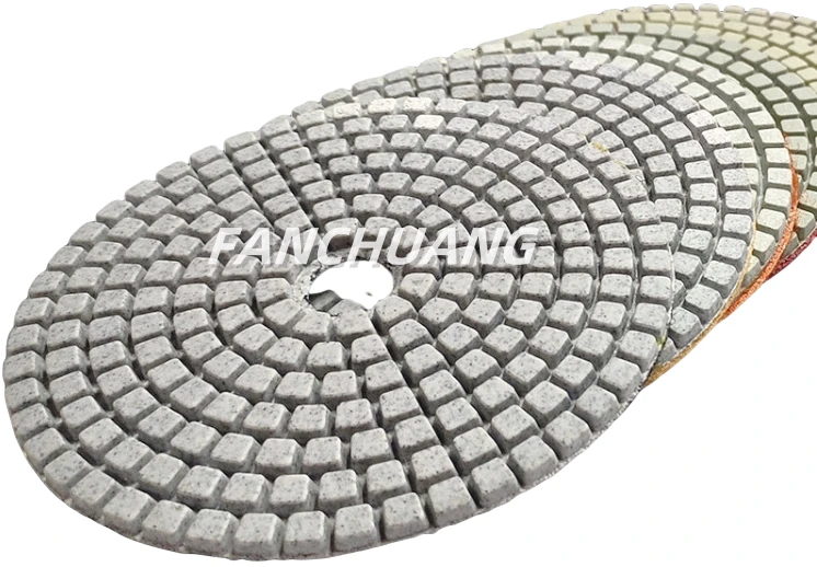 Wet White Diamond Polishing Pad for Granite Marble