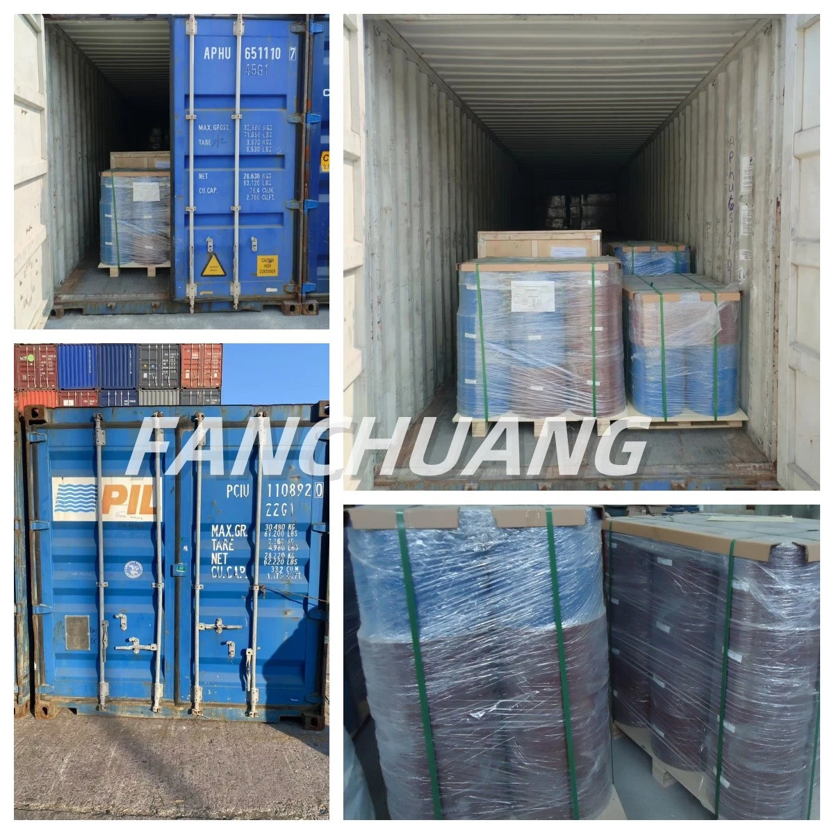 ABRASIVE ROLLS IN CONTAINERS