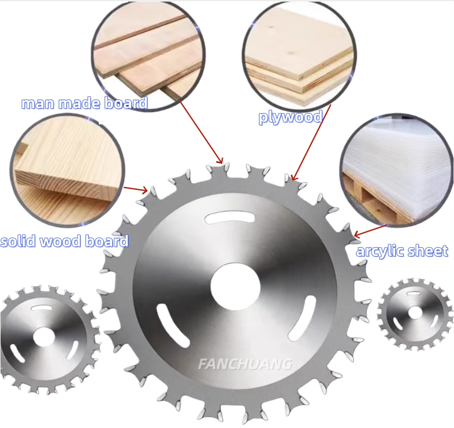APPLICATION OF DOUBLE TOOTH SAW BLADE