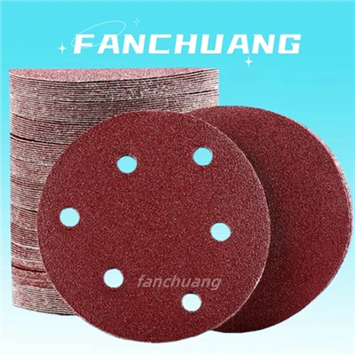 Discos de lijado de 125 mm 40 60 80 120 240 Almohadillas para lijadora orbital de grano Papel de lija